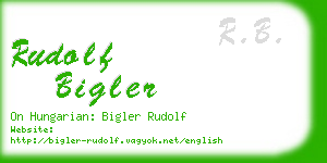 rudolf bigler business card
